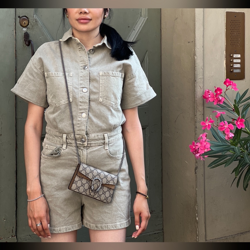 Zara denim romper